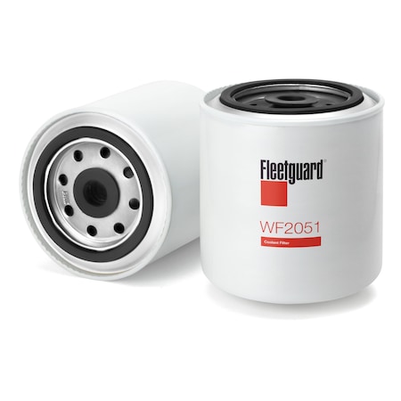 Fleetguard Coolant Filter, Spin-On, Cellulose Media, 60 Micron, 4 Units Coolant Additive, 3.69 Dome Outside WF2051